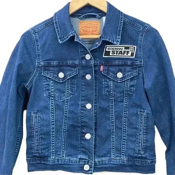 Levi’s SXSW Austin TX Music Festival Trucker Jacket 2016 Collab Size Small - Picture 2 of 14